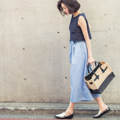 &.nostalgia 【ribbon wide pants】レディース ワイド パンツ