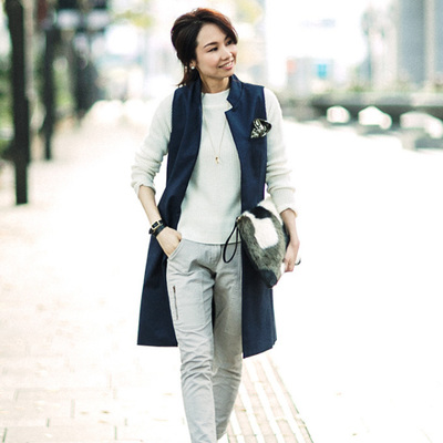 Noriko & Michiko collaboration Vol.2【Gillet & scarf】レディース ジレ スカーフ