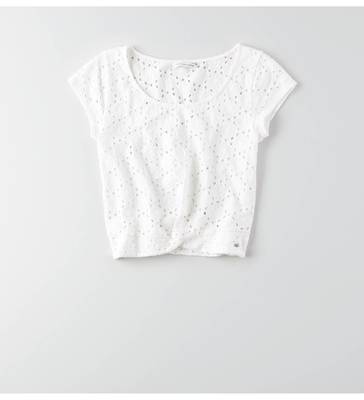 AEOアイレットツイストTシャツ