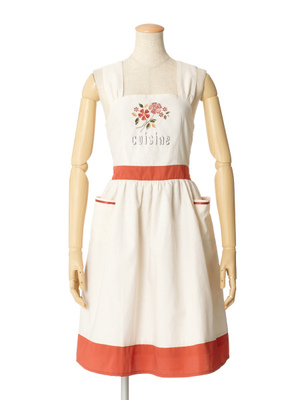 ステンシルフラワー刺繍キャミワンピース