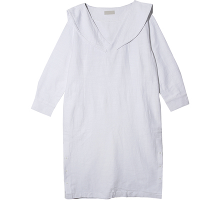 セーラーカラードローストリングワンピース