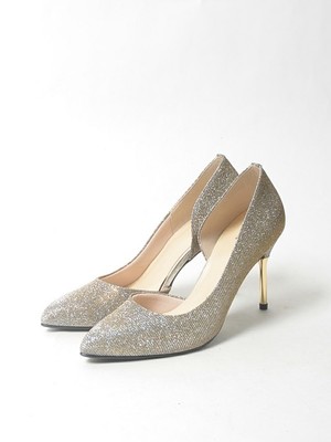 ESPERANZA(エスペランサ) サイドオープンスパイクヒールポインテッドパンプス