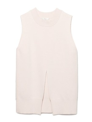 フロントスリットニットベスト