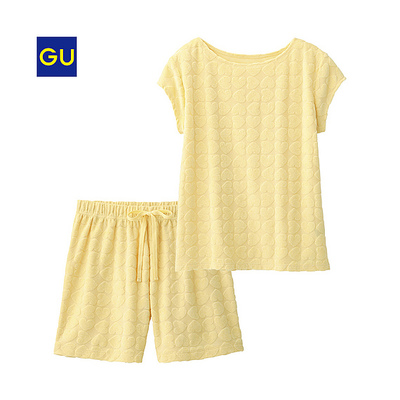 （GU）パイルルームセット（ハート・半袖）