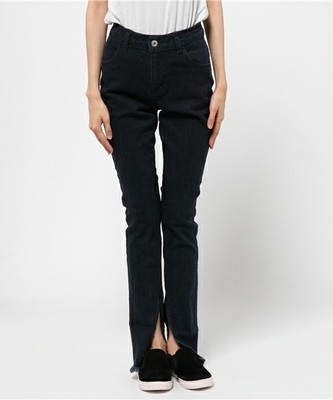 スリットスキニーパンツ