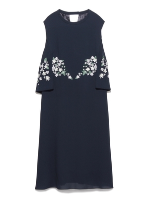フラワー刺繍ワンピース