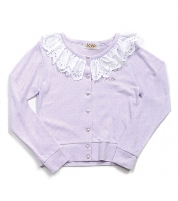 Lace カラー カーデ