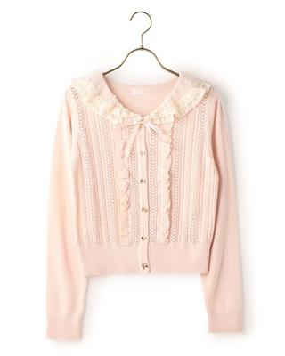 セーラー衿カーディガン