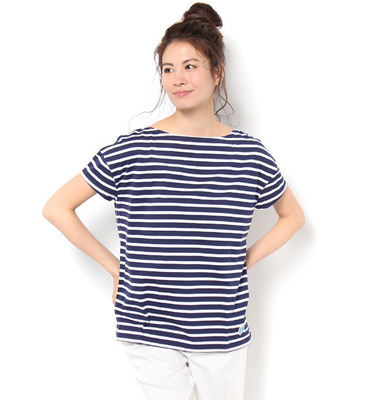 ルーズボートネックTシャツ