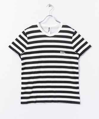 ボーダーロゴTシャツ