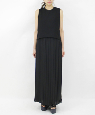 プリーツドレス(予約受付中)Dress saint honore maxi