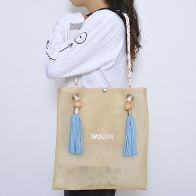 MESH TOTE BAG/Beige