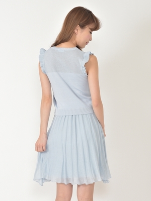 シアープリーツニットスカート