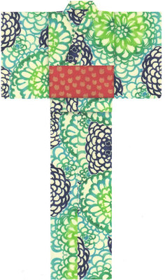 大菊柄（寒色系）