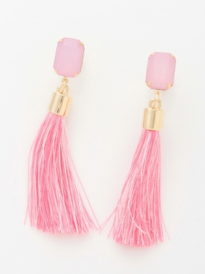 タッセルストーンピアス