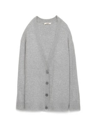 シンプルミドル丈カーディガン