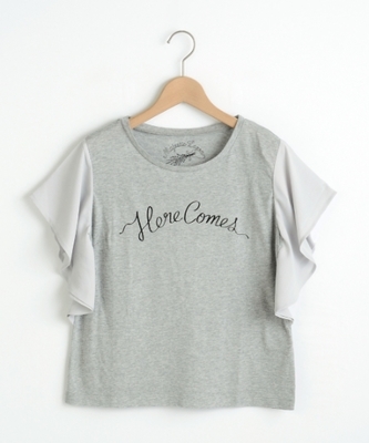 フレアスリーブロゴT