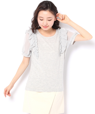 フリル付Tシャツ