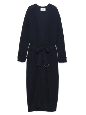 前しばりロングニットガウン