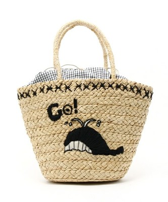 【Casselini】刺繍カゴバッグ