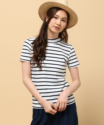 INGNI(イング) ボーダーボトルネック