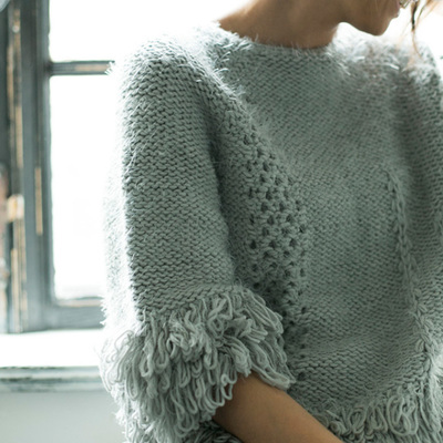 レディース　フリンジ　ニット