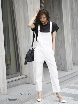 レディース　デニム　サロペット