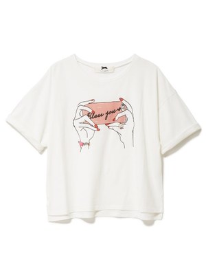 ロールアップソデビジューTシャツ
