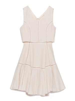 ツイードフレアワンピース