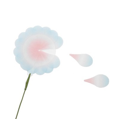 花付箋　ブルー