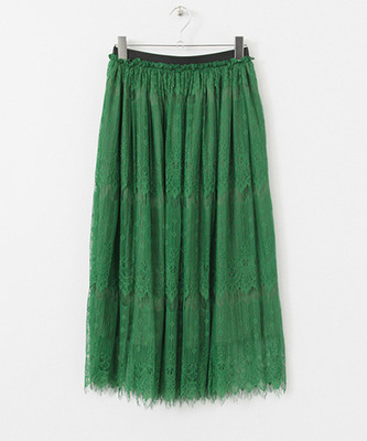 KBF+ レースプリーツスカート