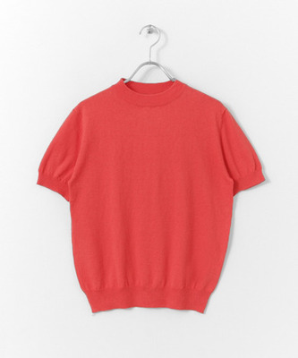 illi ハイネック半袖ニット