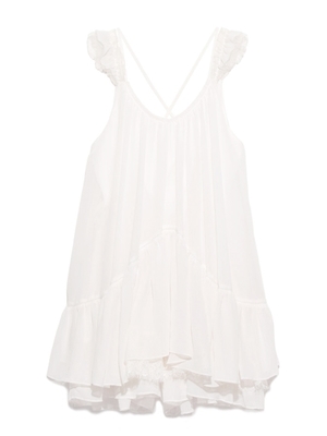 シフォンフリルロンパース