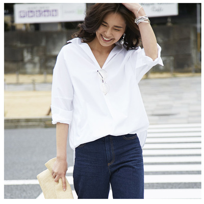 【Cotton shirt】レディースコットンシャツ