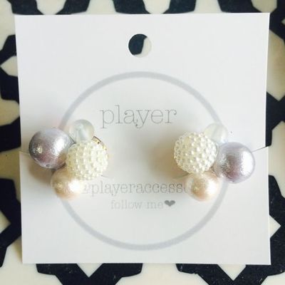 春色コットンパールビジュ