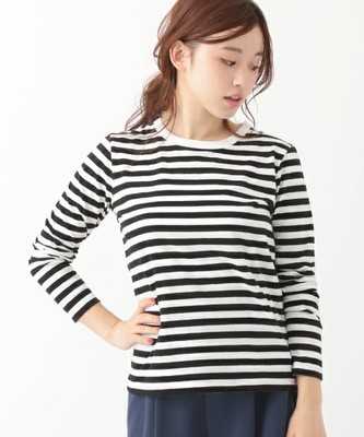 《ボーダーボーダー!》クルーネックボーダープルオーバー