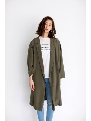 フィブリルサテンチェスターコート