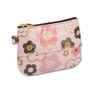 ランダムアウトライン  ティッシュケース（ピンクベージュ）