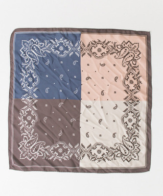 SENSE OF PLACE バイカラーペイズリースカーフ