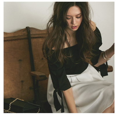 【Off-shoulder tops】レディース　2way オフショル　トップス