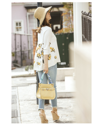 裾フリンジストレッチスキニーデニム 【fildes　フィルディス】