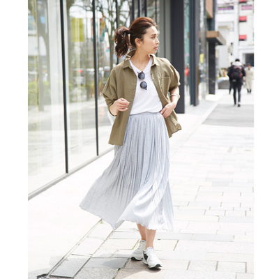 《STORY5月号掲載》【Maxi Pleat Skirt】レディース　プリーツ　スカート