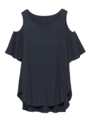 フリルスリーブプルオーバー