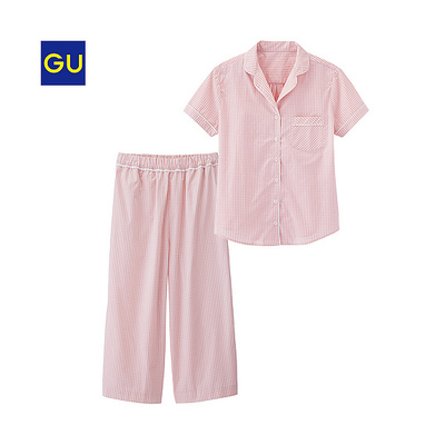 （GU）パジャマ（チェック・半袖）