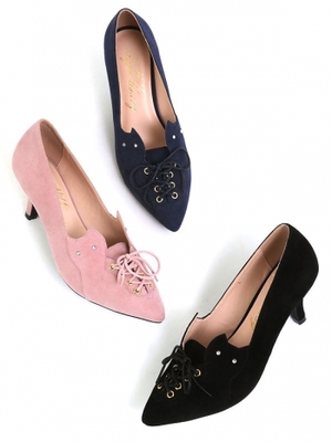 Catレースアップパンプ