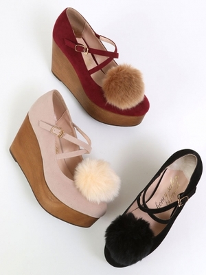 ポンポンクロスストラップ