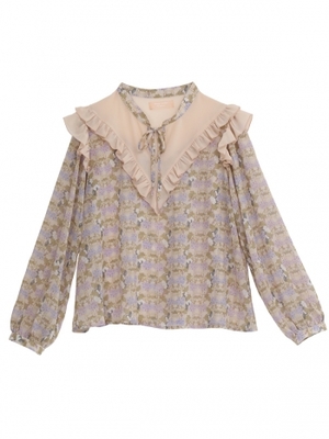 フラワーキャットブラウス