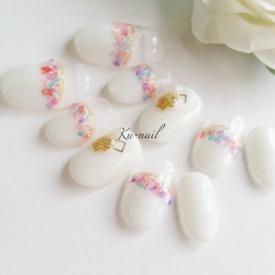 【再販】カラフルシェルnail