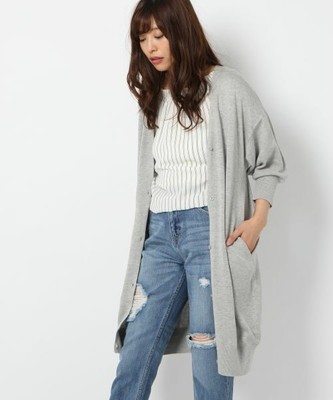 Heather（ヘザー）　グレーロングカーディガン