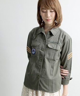 WEGO（ウィゴー）ミリタリーシャツ